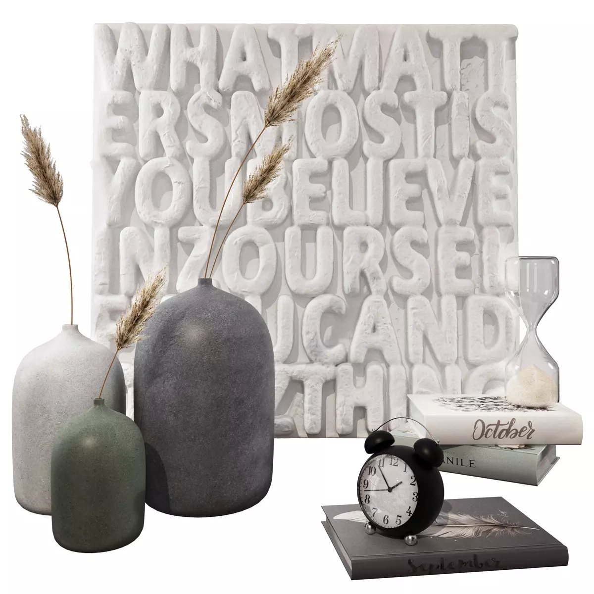 Decorative set 3D model_0