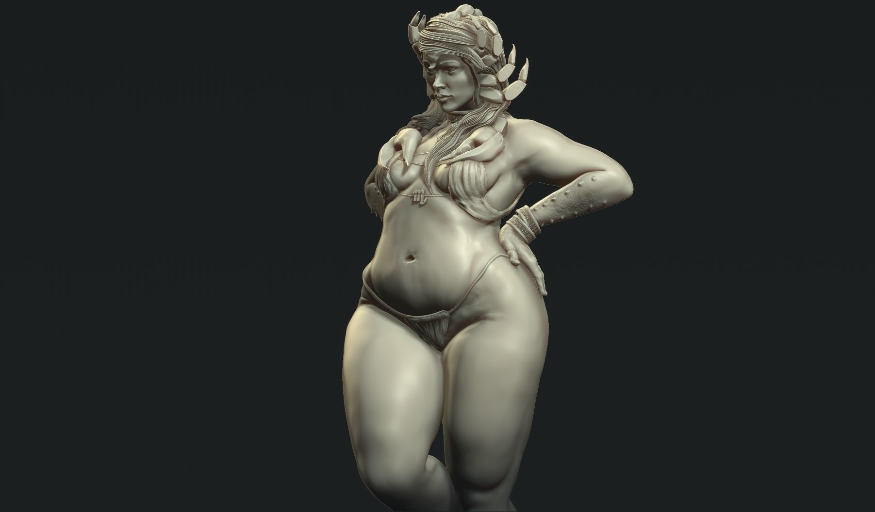 goddes of Scorpion 3D print model_1