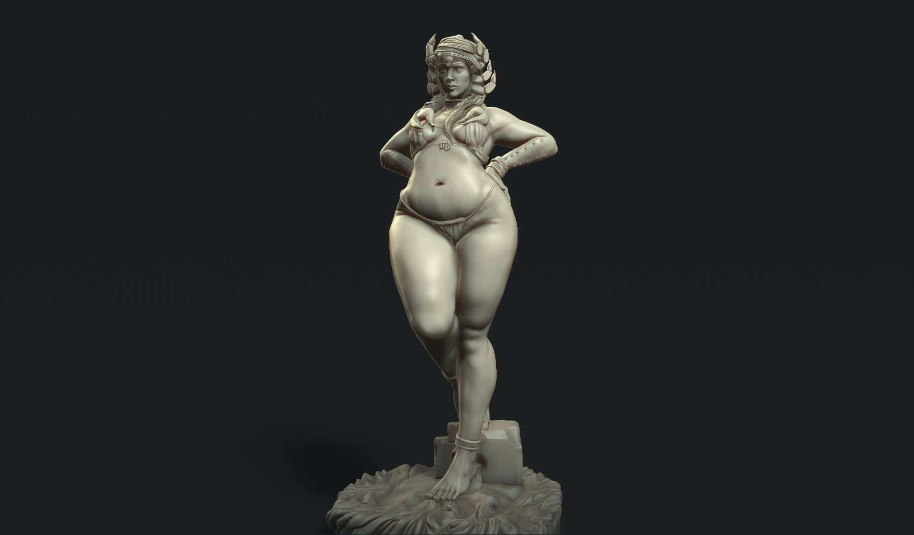 goddes of Scorpion 3D print model_2