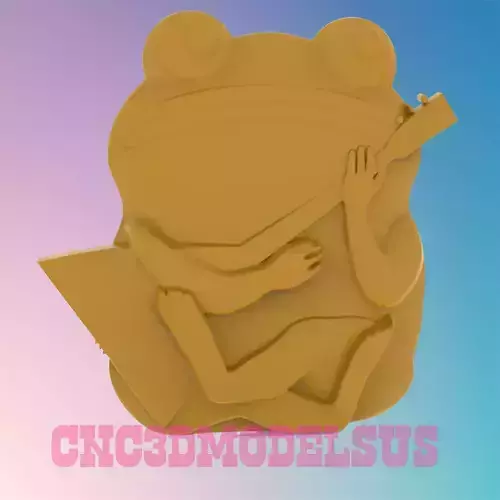  frog 3D MODEL STL FILE FOR CNC ROUTER LASER