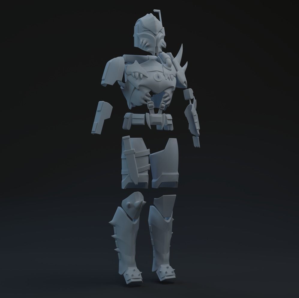 SWTOR Merciless Seeker One-Twelfth Scale Kit 3D print model_2