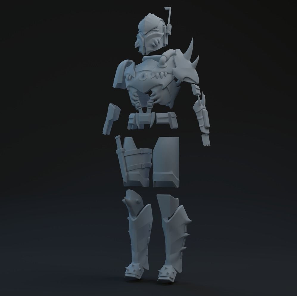 SWTOR Merciless Seeker One-Twelfth Scale Kit 3D print model_1