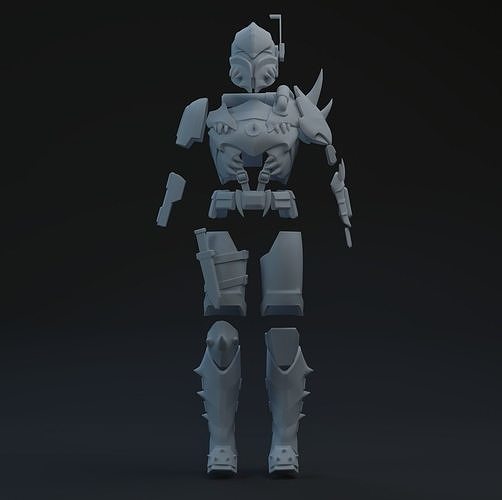 SWTOR Merciless Seeker One-Twelfth Scale Kit 3D print model