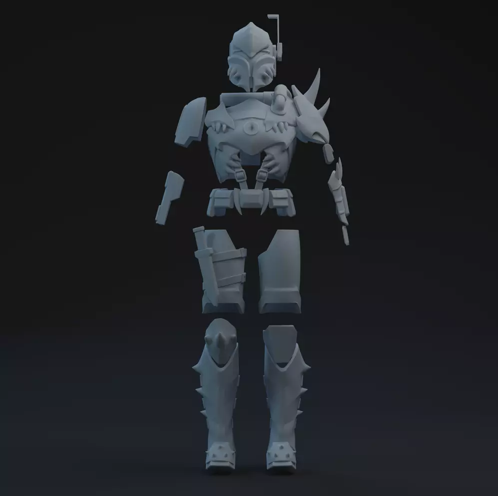 SWTOR Merciless Seeker One-Twelfth Scale Kit 3D print model_0