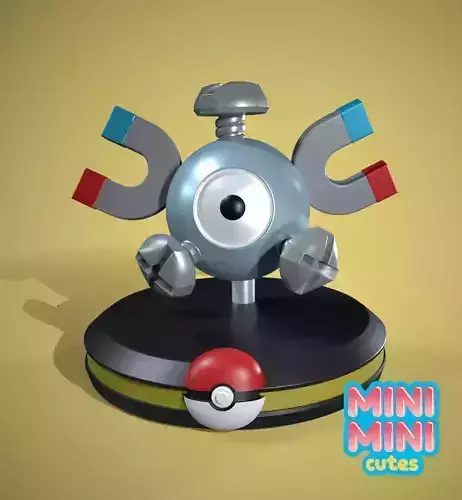 Pokemon Magnemite ready for printing