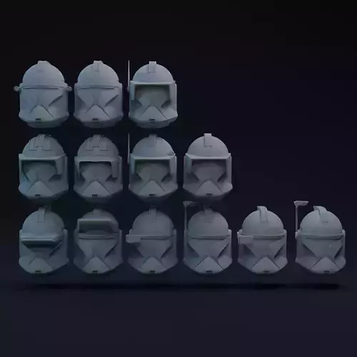 Phase 1 Clone Helmets one-twelfth Scale