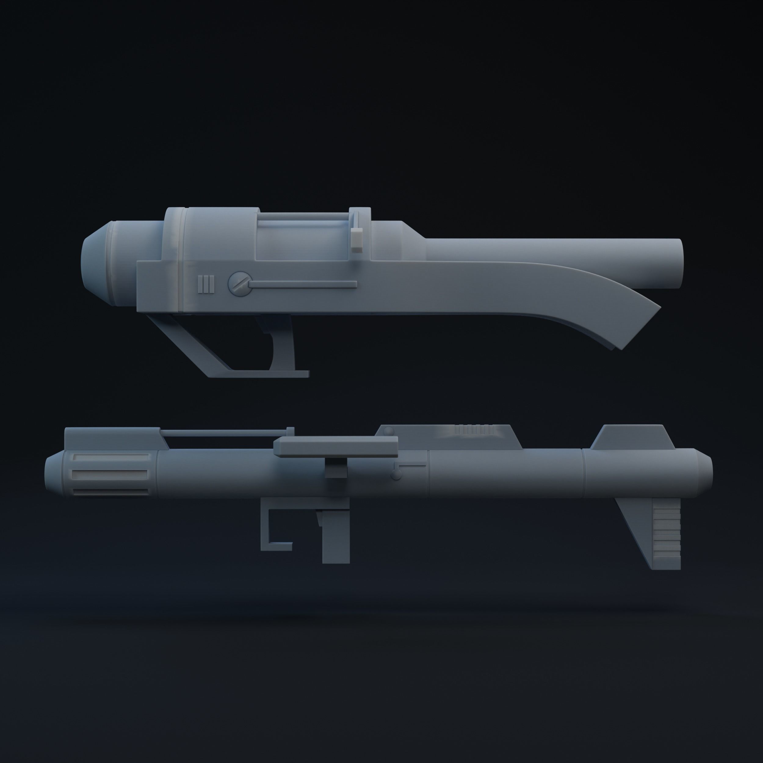 BFII Rocket Launchers One-Twelfth Scale 3D model 3D printable | CGTrader