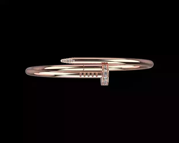  Juste un clou Bracelet 19 Size with Gems N87 3D print model