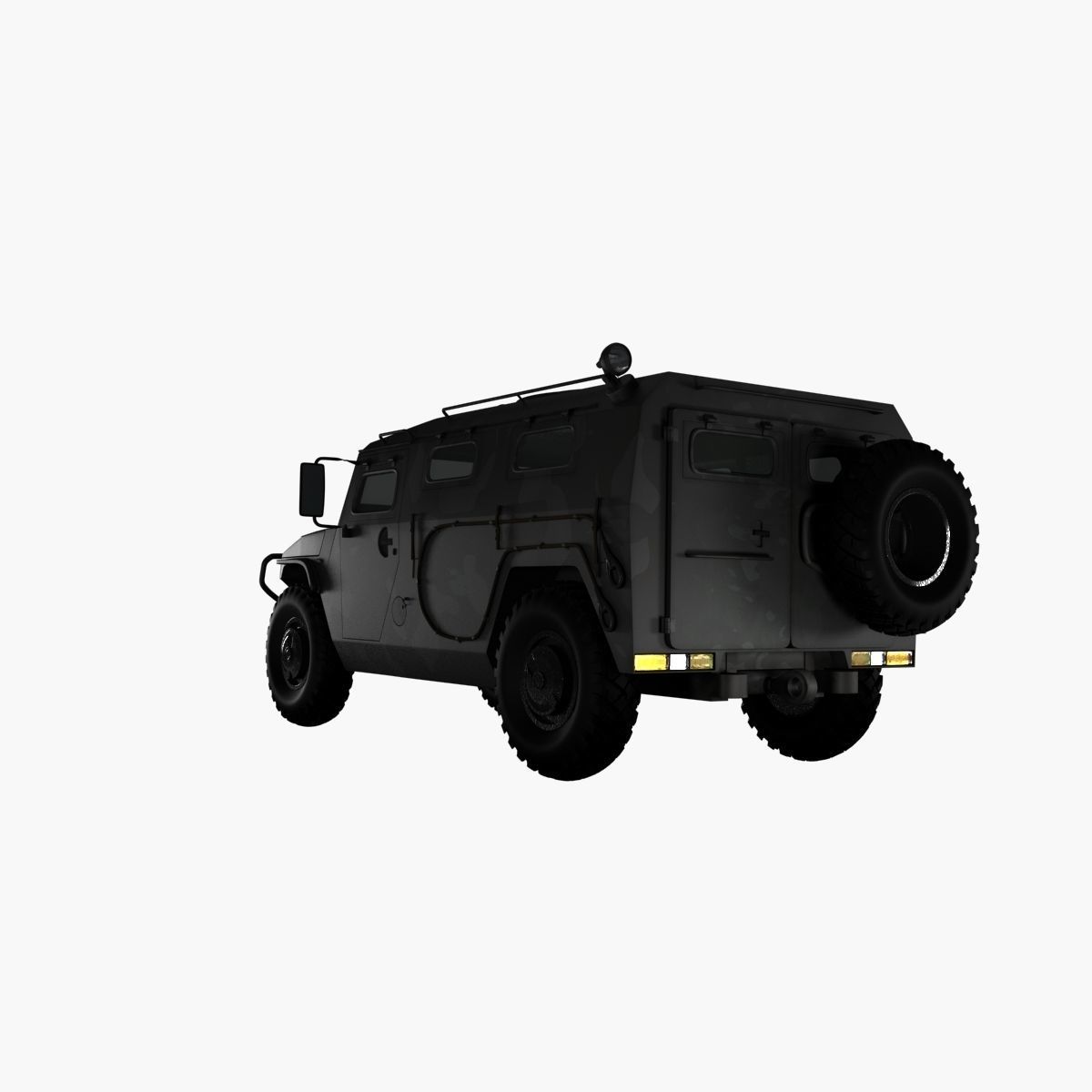 GAZ 2975 Tiger Low-poly 3D model_18