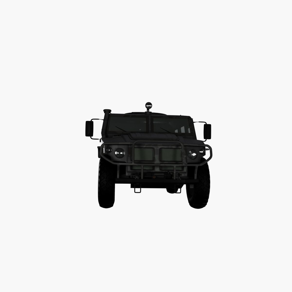 GAZ 2975 Tiger Low-poly 3D model_10