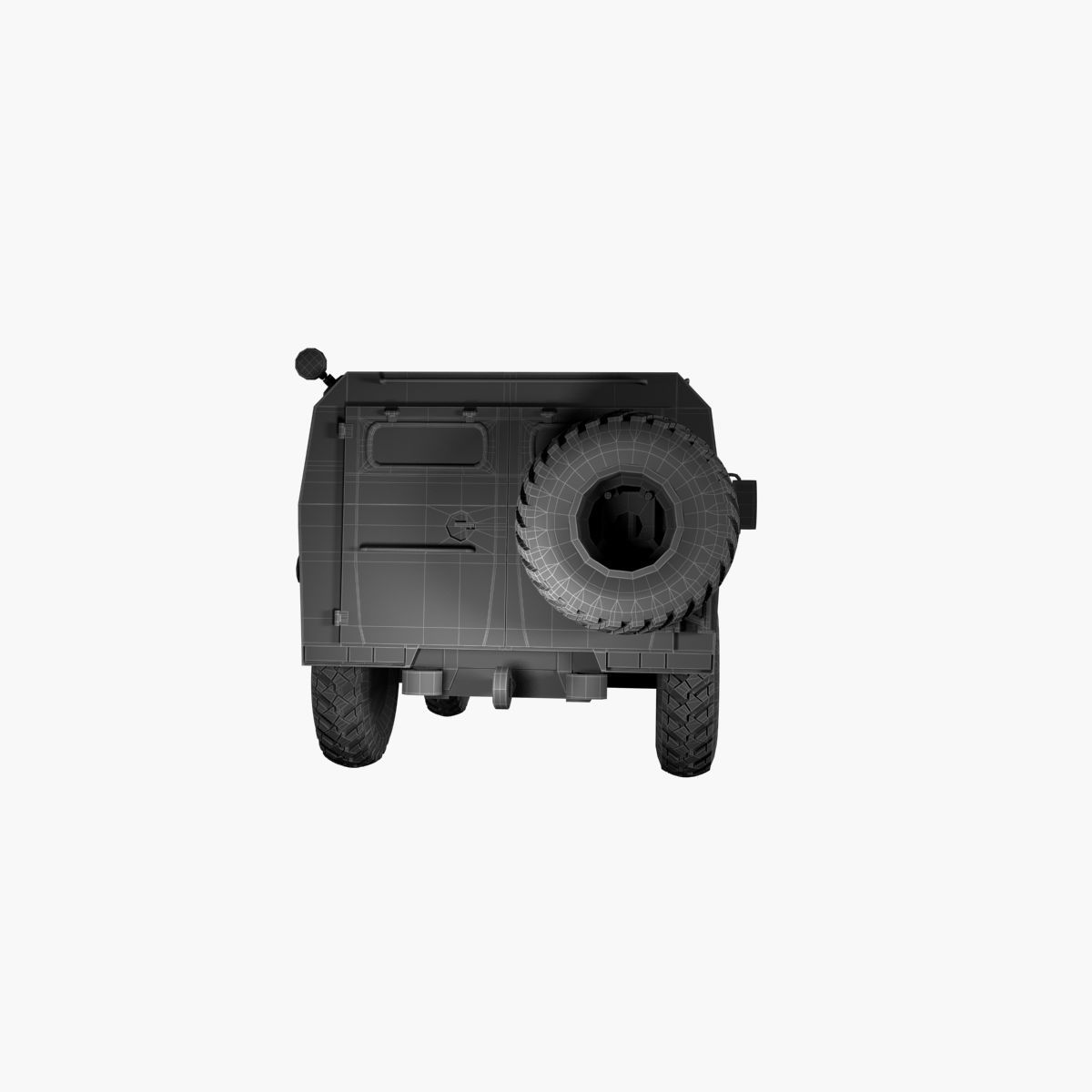 GAZ 2975 Tiger Low-poly 3D model_21