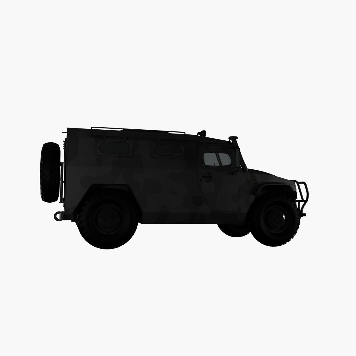 GAZ 2975 Tiger Low-poly 3D model_24