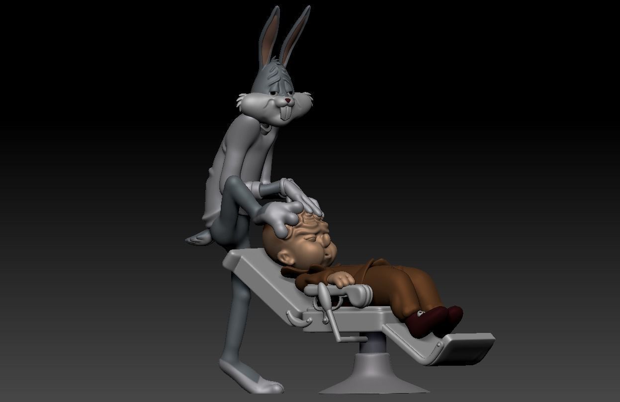 BUG BUNNY - RABBIT OF SEVILLE - PARTS AND COMPLETE  3D print model_19
