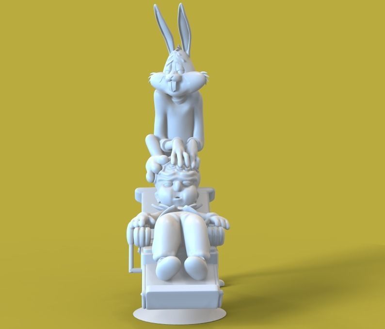 BUG BUNNY - RABBIT OF SEVILLE - PARTS AND COMPLETE  3D print model_18