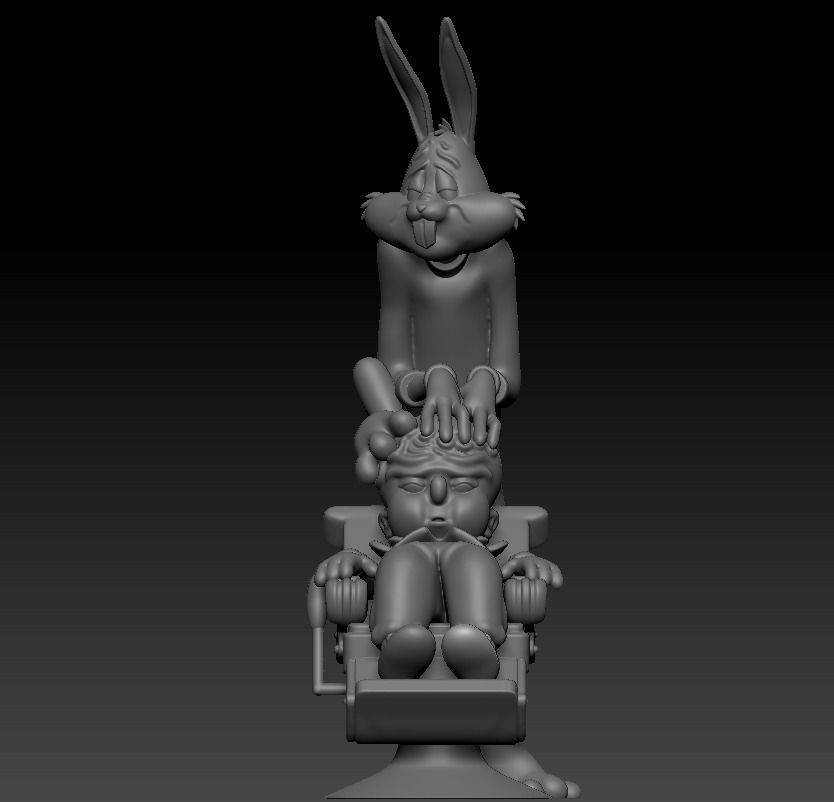 BUG BUNNY - RABBIT OF SEVILLE - PARTS AND COMPLETE  3D print model_25