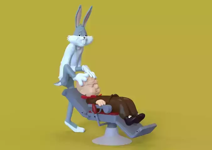 BUG BUNNY - RABBIT OF SEVILLE - PARTS AND COMPLETE  3D print model