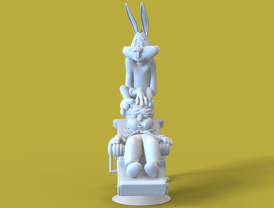 BUG BUNNY - RABBIT OF SEVILLE - PARTS AND COMPLETE  3D print model_12