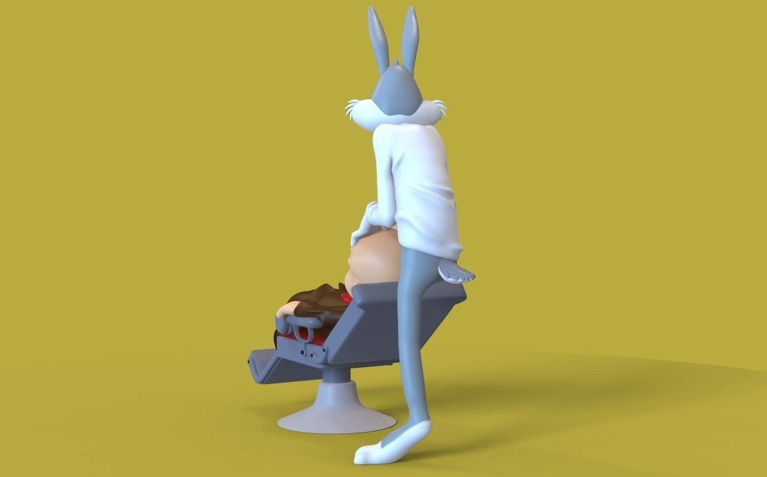 BUG BUNNY - RABBIT OF SEVILLE - PARTS AND COMPLETE  3D print model_5