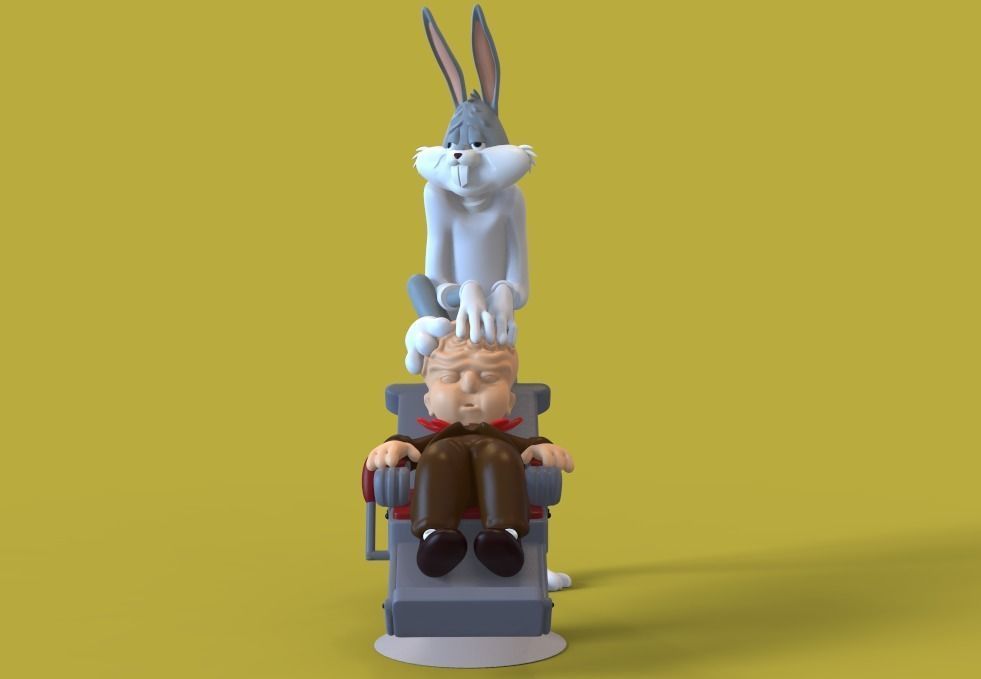 BUG BUNNY - RABBIT OF SEVILLE - PARTS AND COMPLETE  3D print model_2