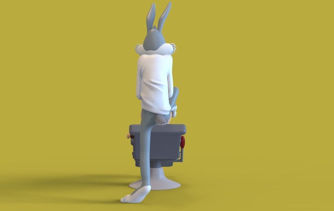BUG BUNNY - RABBIT OF SEVILLE - PARTS AND COMPLETE  3D print model_6