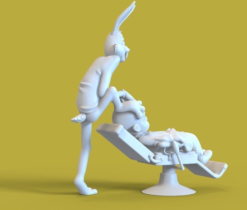 BUG BUNNY - RABBIT OF SEVILLE - PARTS AND COMPLETE  3D print model_17