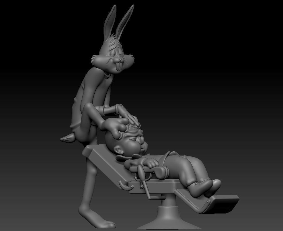 BUG BUNNY - RABBIT OF SEVILLE - PARTS AND COMPLETE  3D print model_24