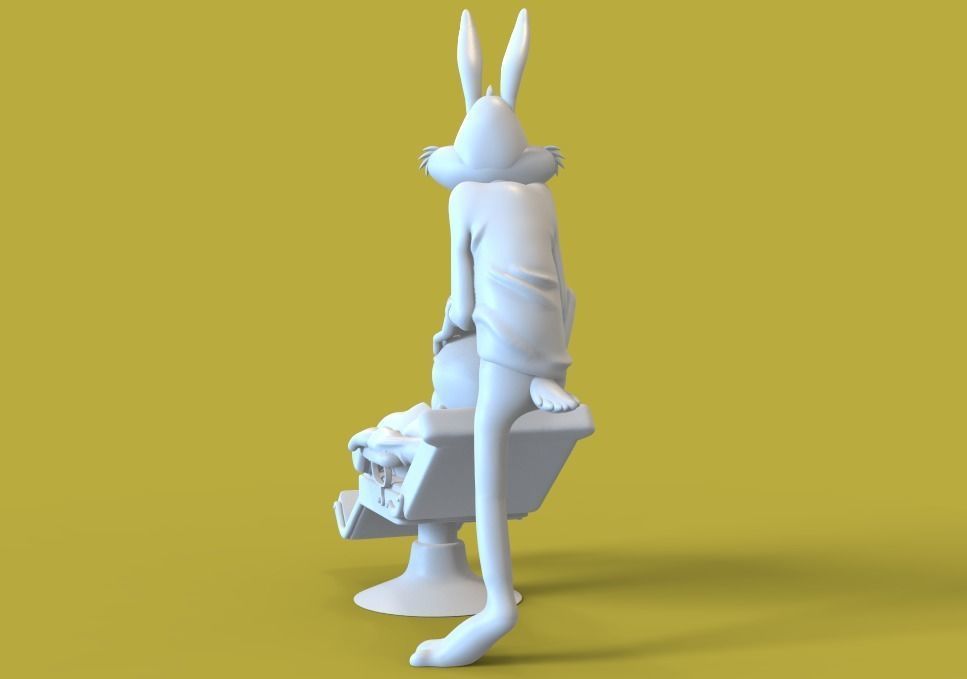 BUG BUNNY - RABBIT OF SEVILLE - PARTS AND COMPLETE  3D print model_15
