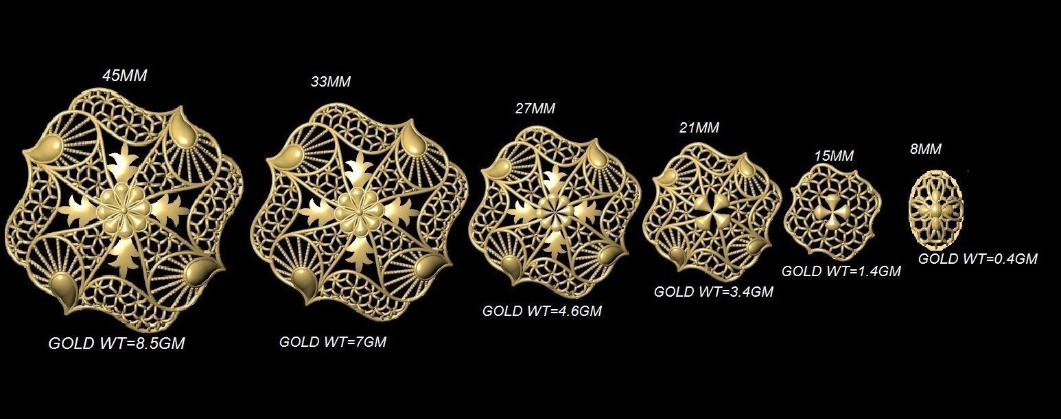 Fusion Pendant Necklace EARING CHAIN PIECE bulk 109 collection  3D print model_33