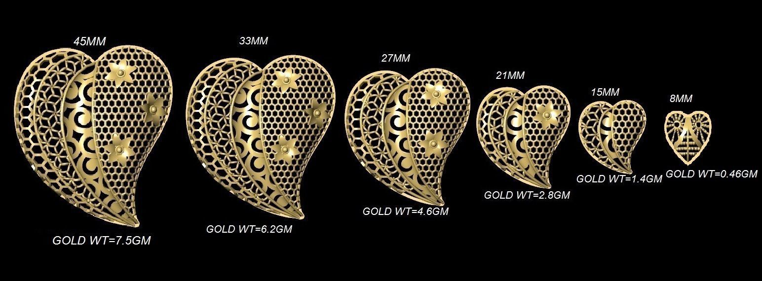 Fusion Pendant Necklace EARING CHAIN PIECE bulk 109 collection  3D print model_34