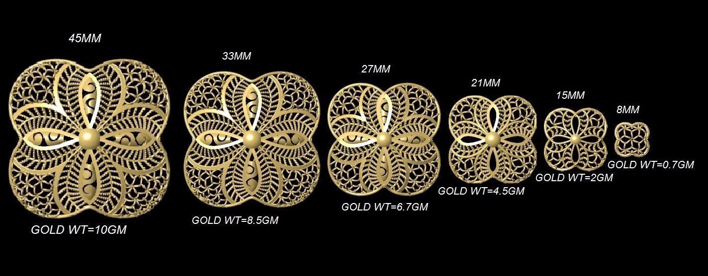 Fusion Pendant Necklace EARING CHAIN PIECE bulk 109 collection  3D print model_72