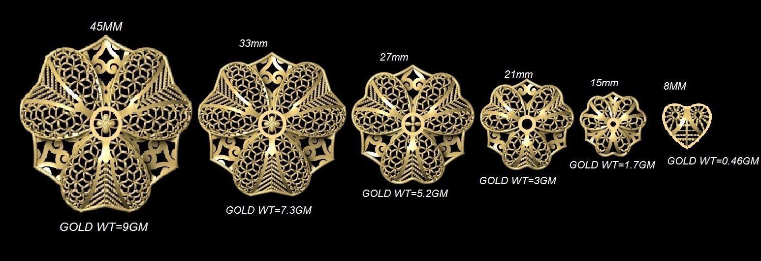 Fusion Pendant Necklace EARING CHAIN PIECE bulk 109 collection  3D print model_92