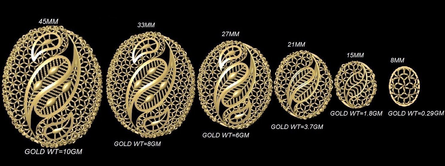 Fusion Pendant Necklace EARING CHAIN PIECE bulk 109 collection  3D print model_16