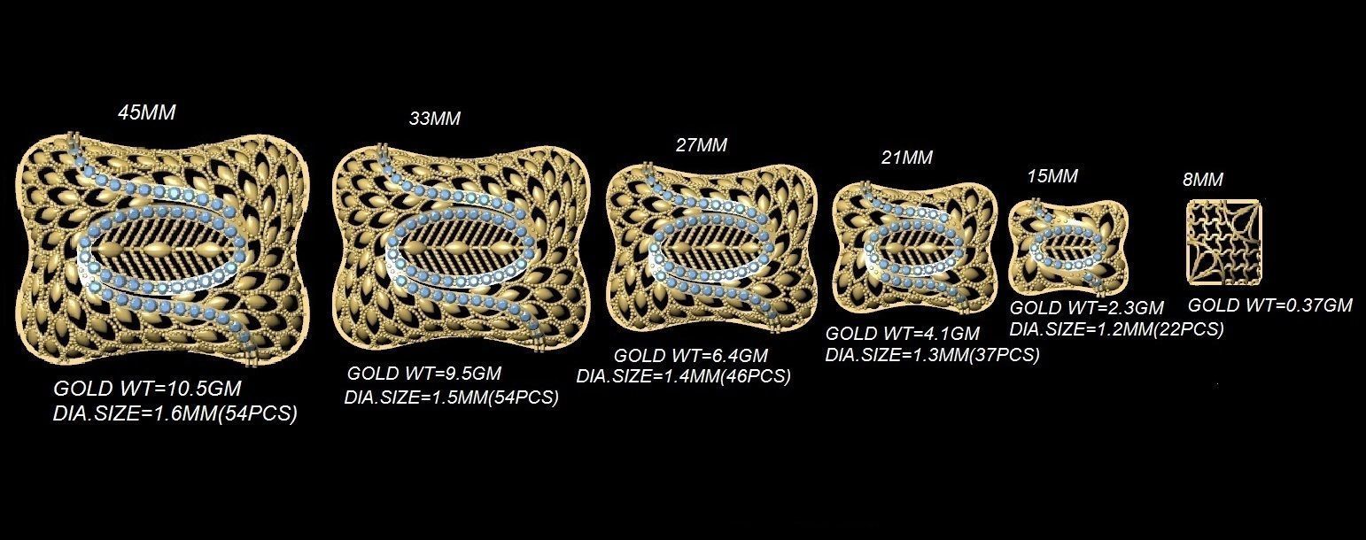 Fusion Pendant Necklace EARING CHAIN PIECE bulk 109 collection  3D print model_93