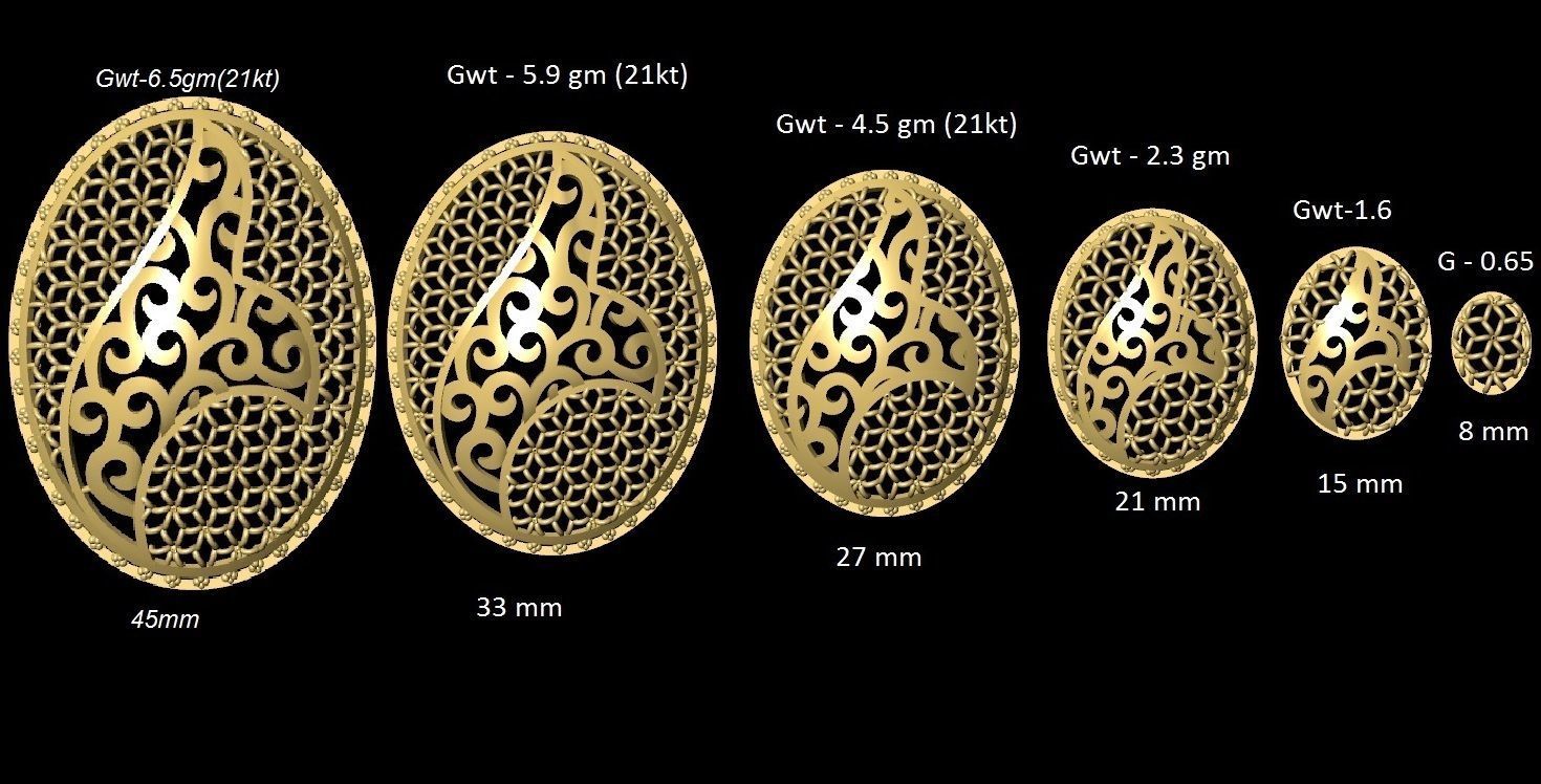 Fusion Pendant Necklace EARING CHAIN PIECE bulk 109 collection  3D print model_67