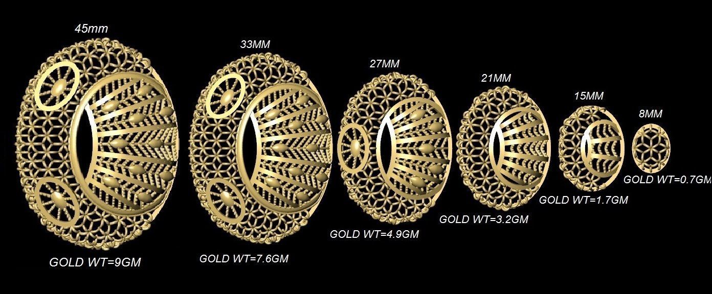 Fusion Pendant Necklace EARING CHAIN PIECE bulk 109 collection  3D print model_73