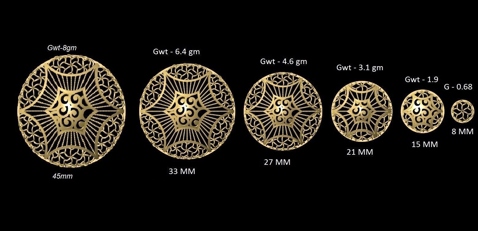 Fusion Pendant Necklace EARING CHAIN PIECE bulk 109 collection  3D print model_63