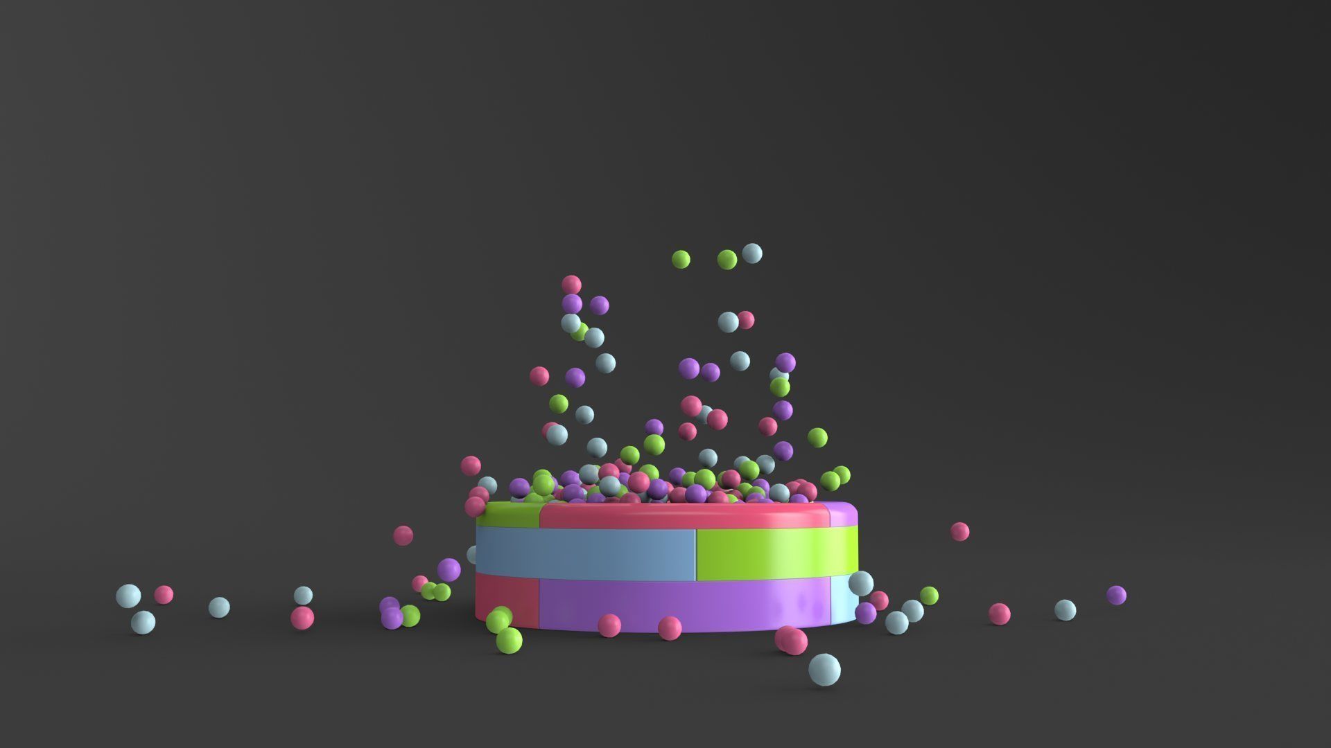 Pool Balls Animated 3D model_5