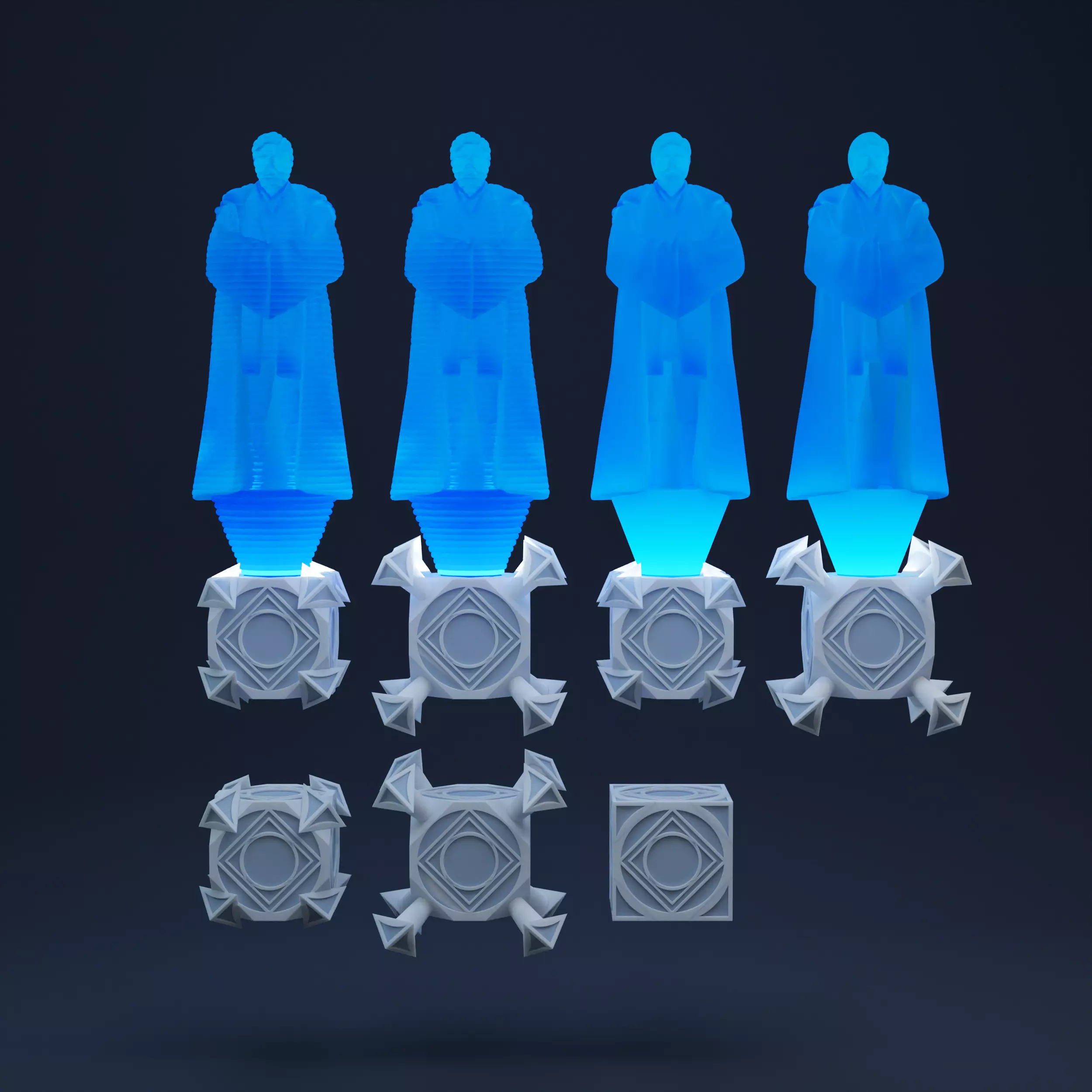 Holocrons One-Twelfth Scale 3D print model_0