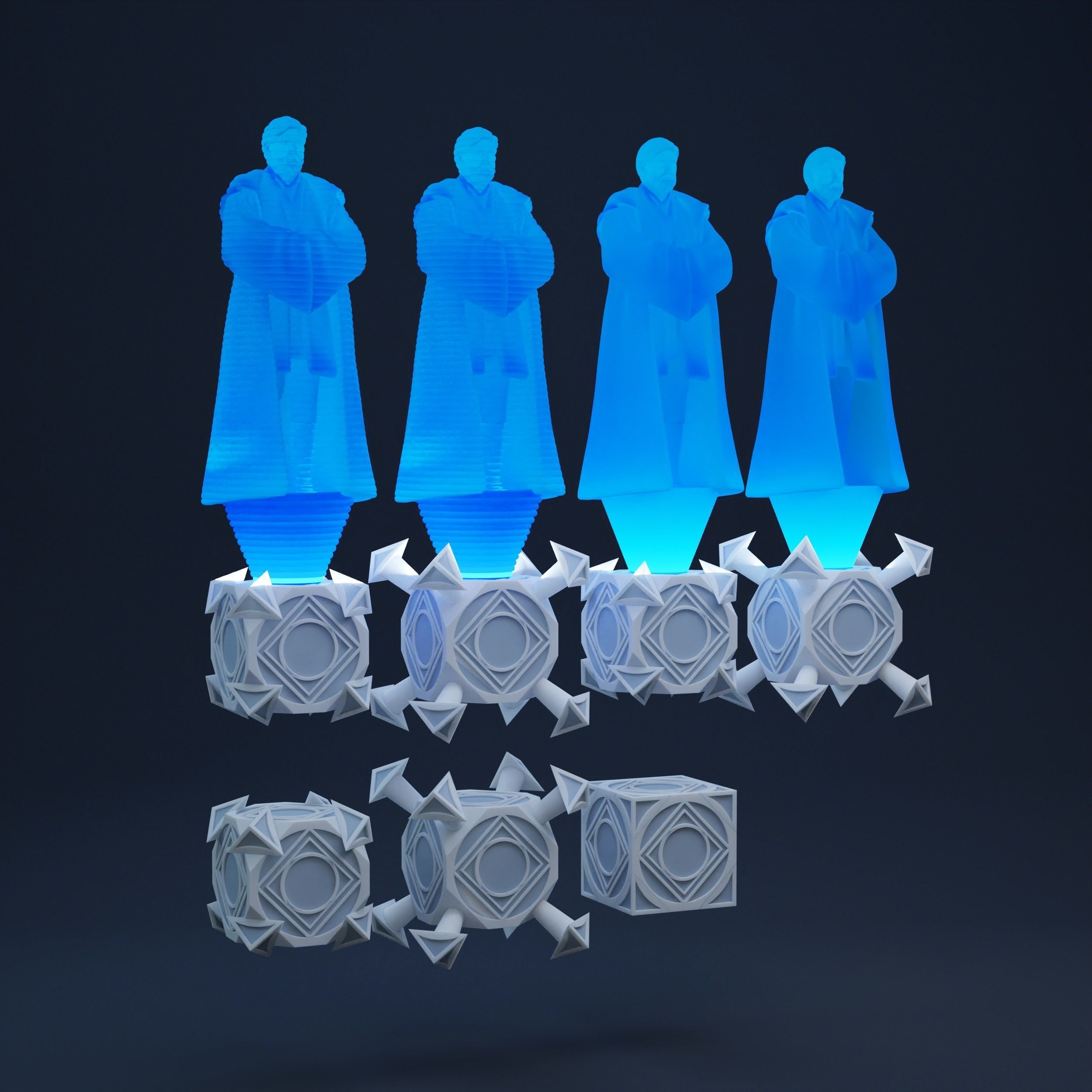 Holocrons One-Twelfth Scale 3D print model_1