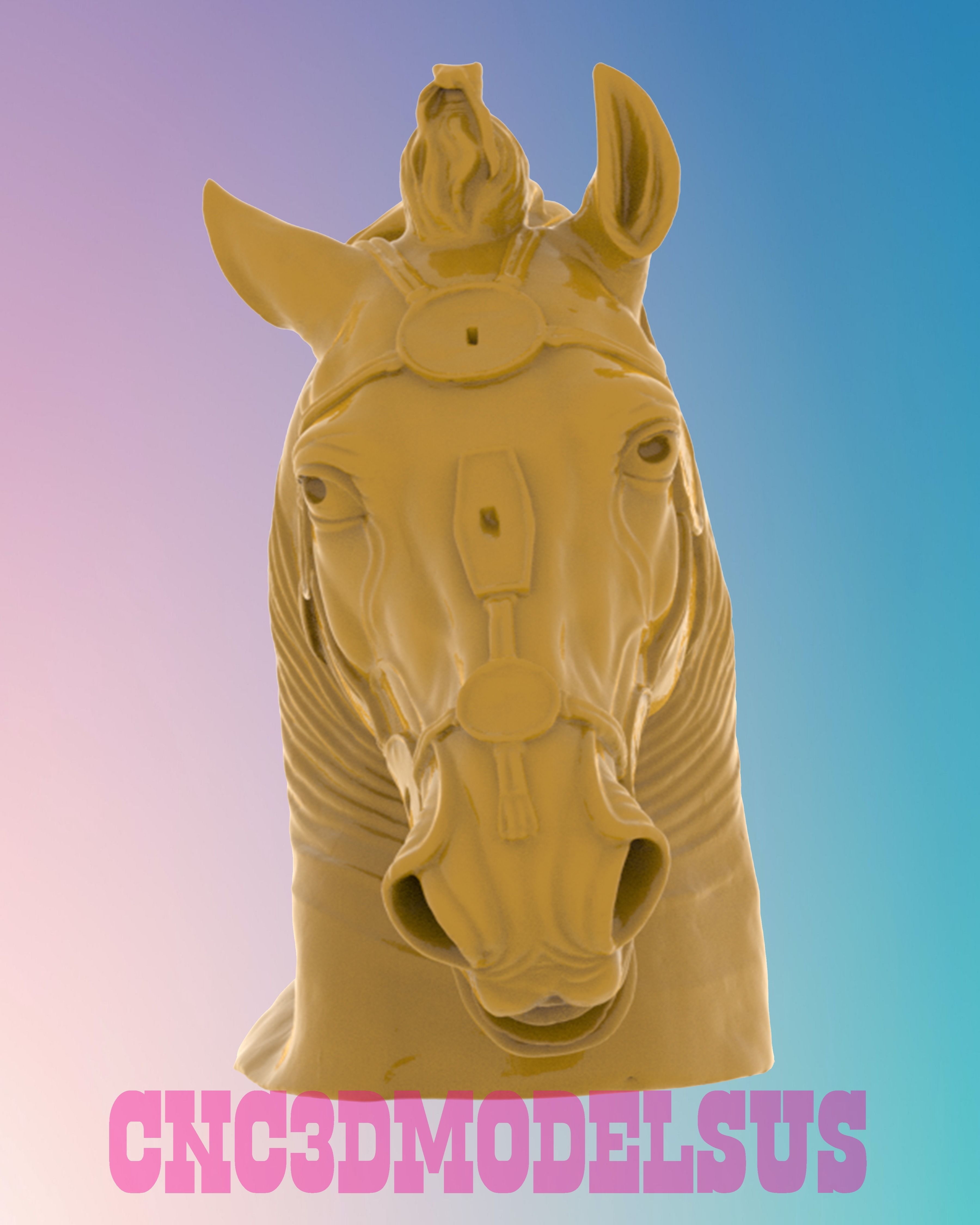 Horse Statue 3D MODEL STL FILE FOR CNC ROUTER LASER 3D print model_1