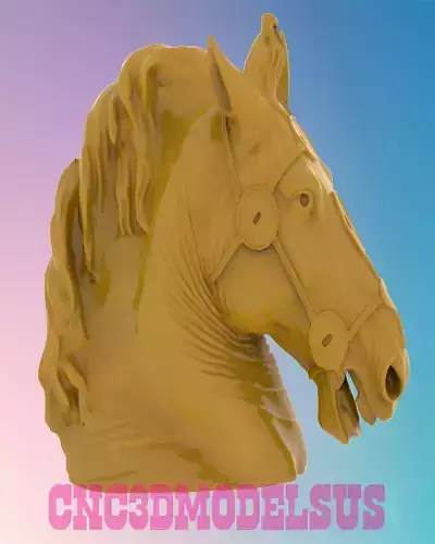 Horse Statue 3D MODEL STL FILE FOR CNC ROUTER LASER