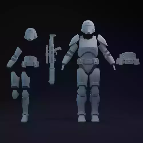 SWTOR Republic Trooper One-Twelfth Scale Bulk Kit and Add-Ons