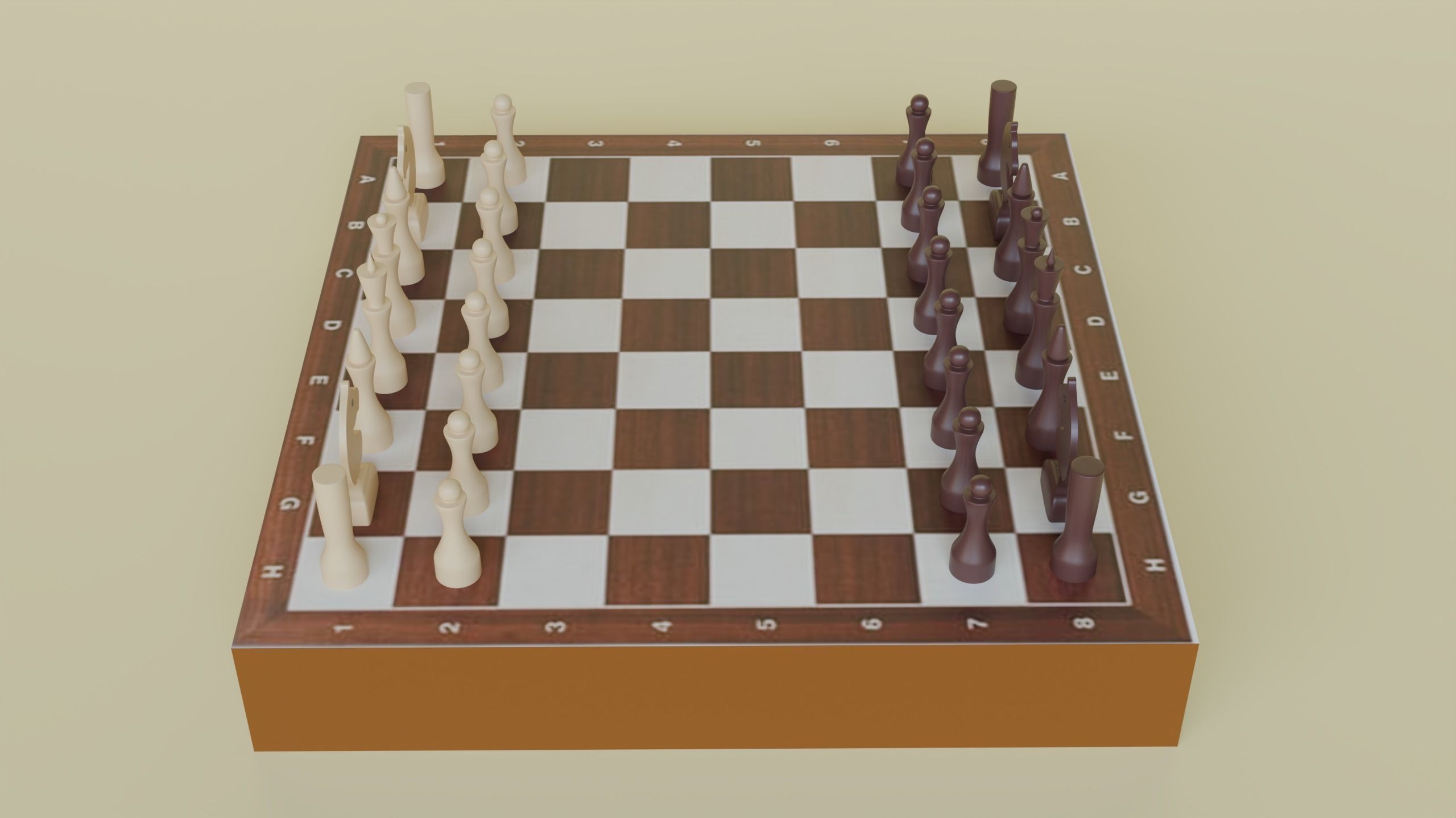 Chessboard 3D model_5