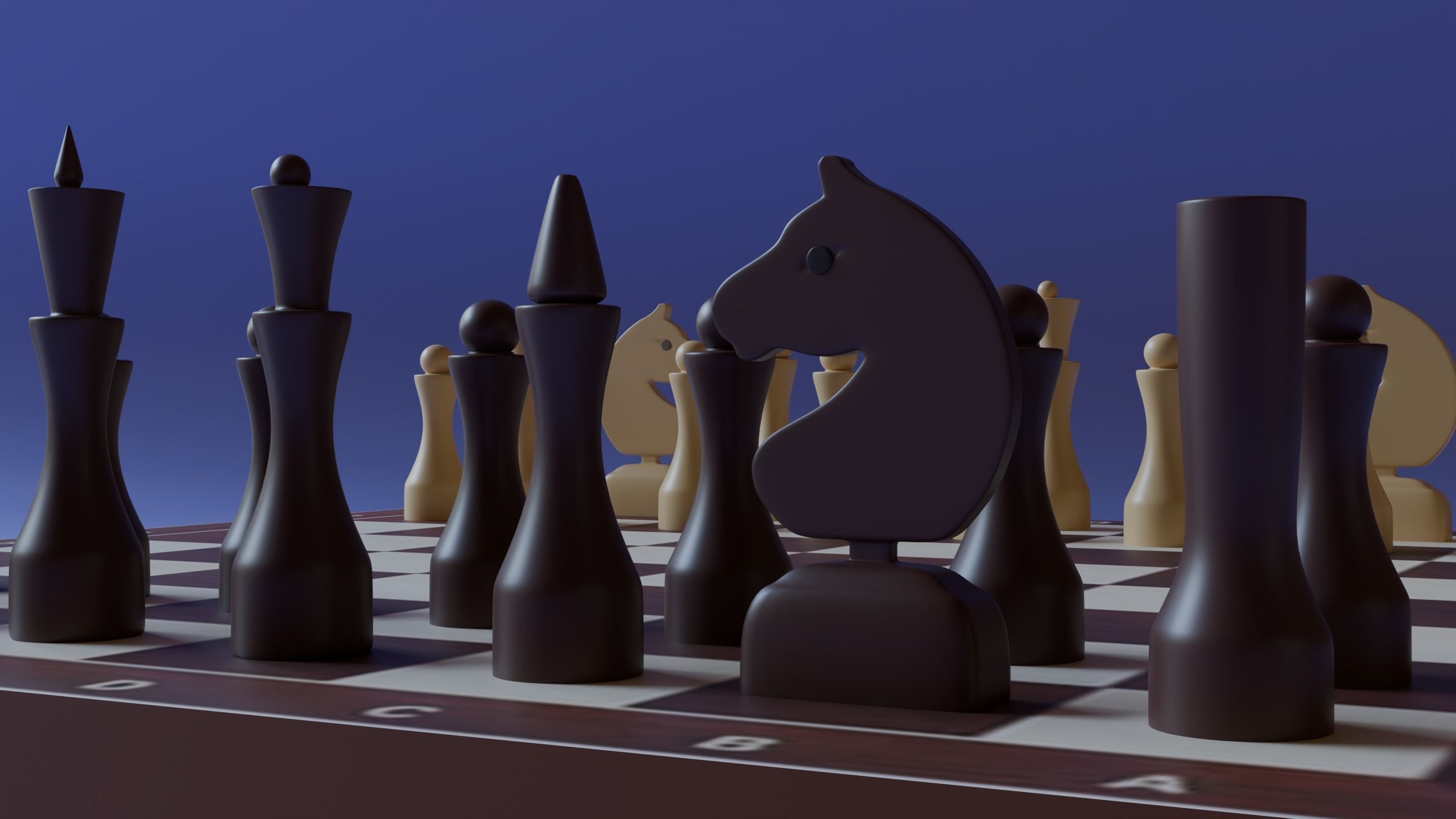 Chessboard 3D model_7