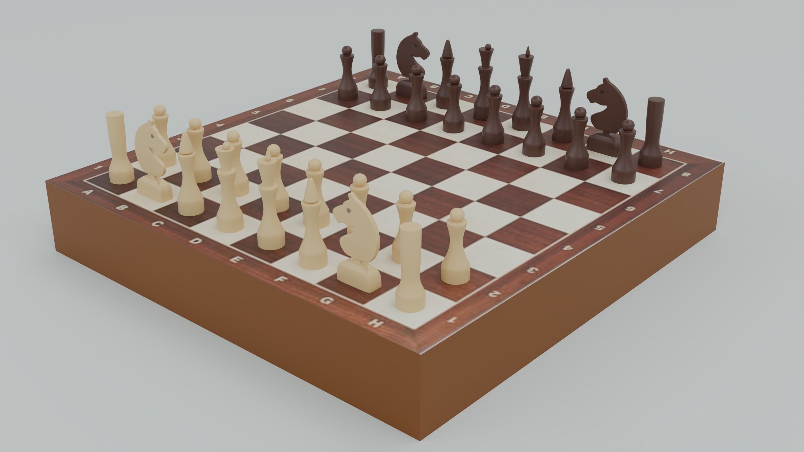 Chessboard 3D model_1