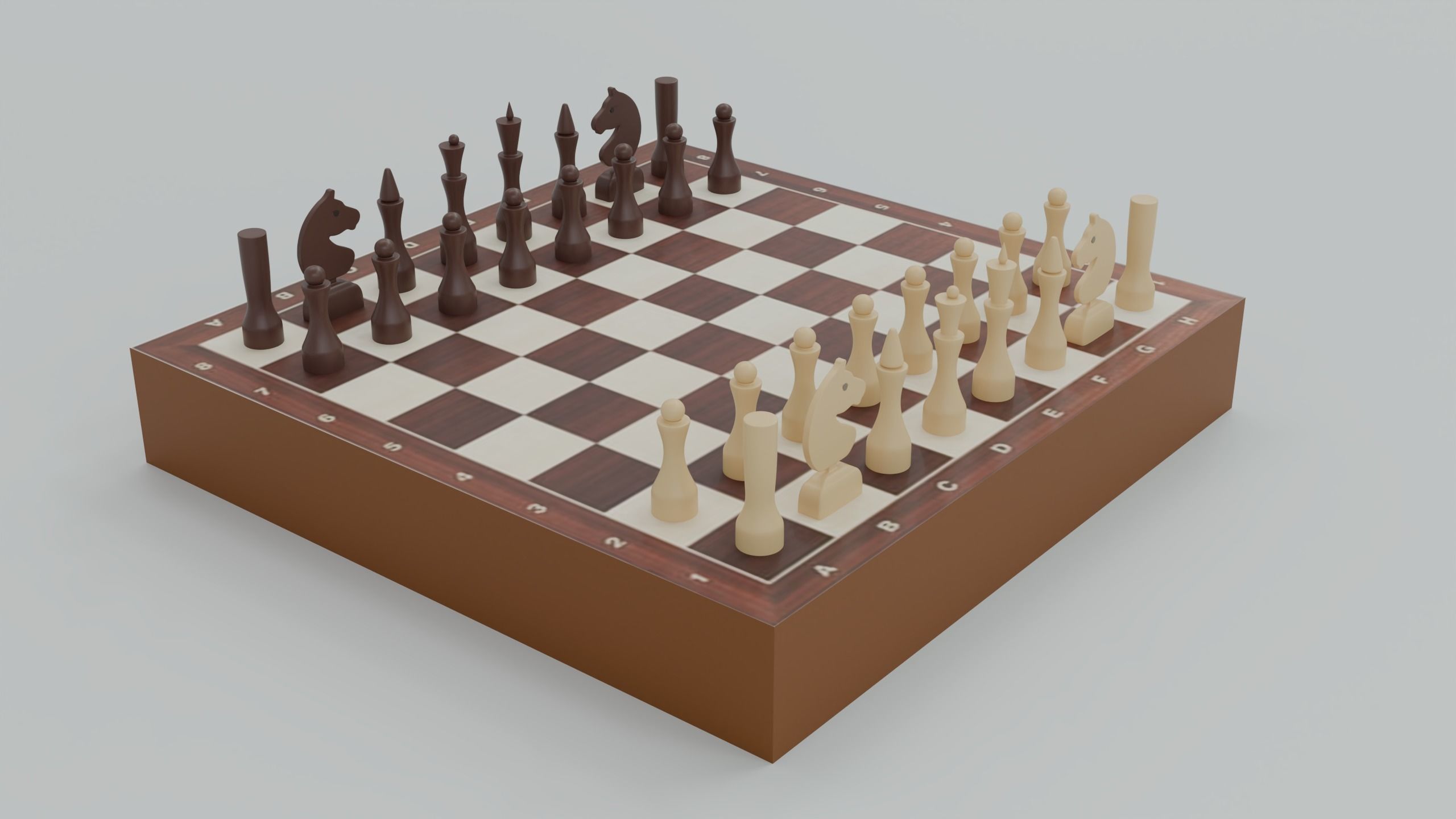 Chessboard 3D model_2