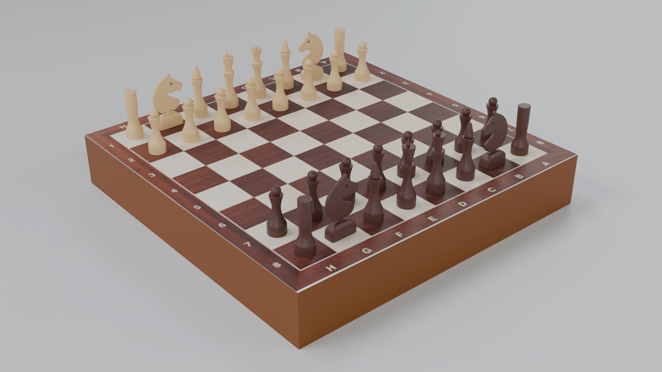 Chessboard 3D model_4