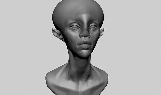 Fantasy Female Head Z 3D model