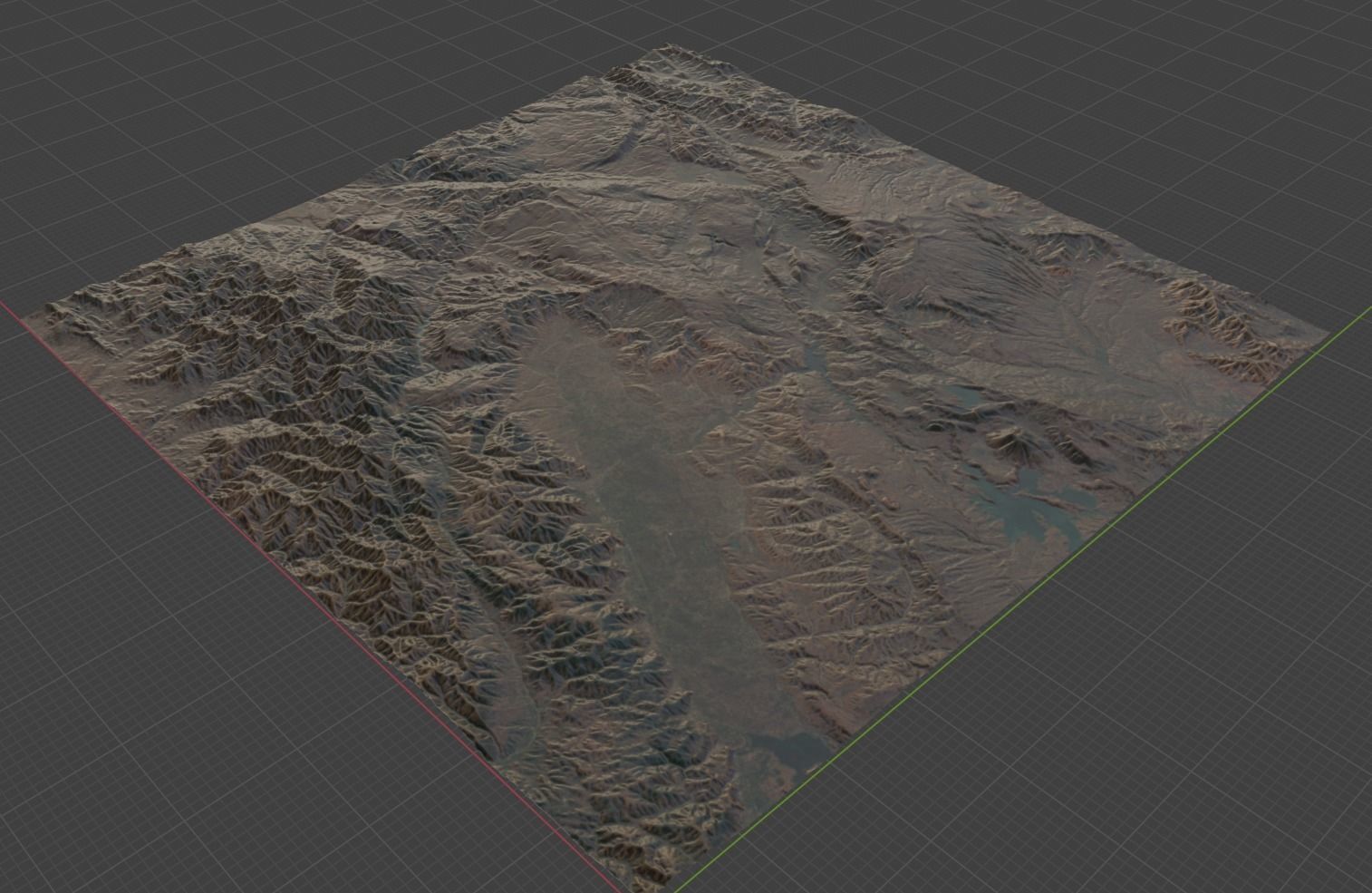 Realistic Terrain 2 3D model_1