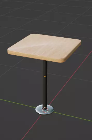 Individual table Free 3D model